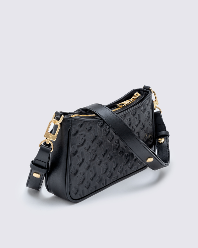 Women's Kinglet Black Gold Bag