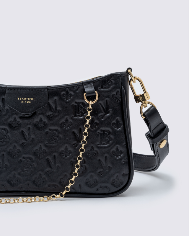 Women's Kinglet Black Gold Bag