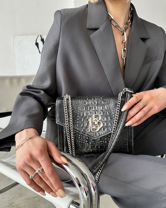 Women's Swallow BlackSilver Blanco Bag