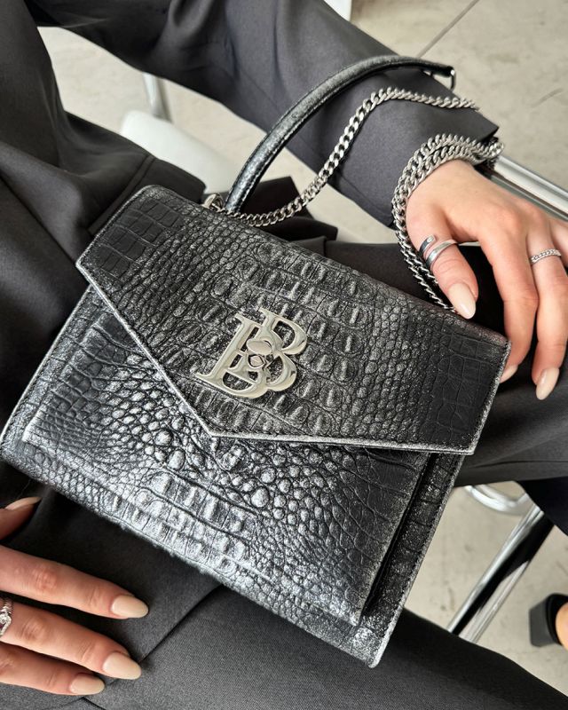 Women's Swallow BlackSilver Blanco Bag